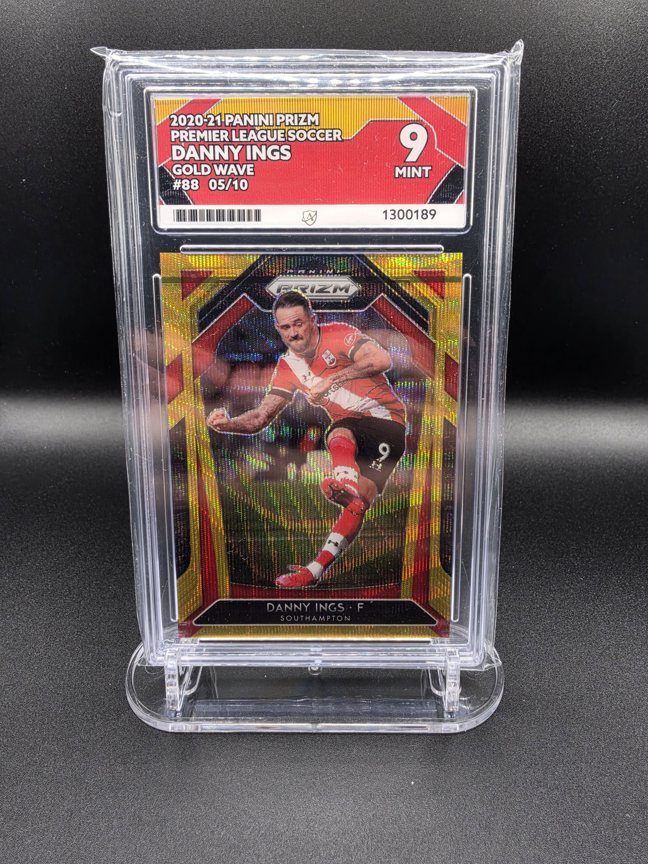 Danny Ings Panini Prizm Gold Wave /10