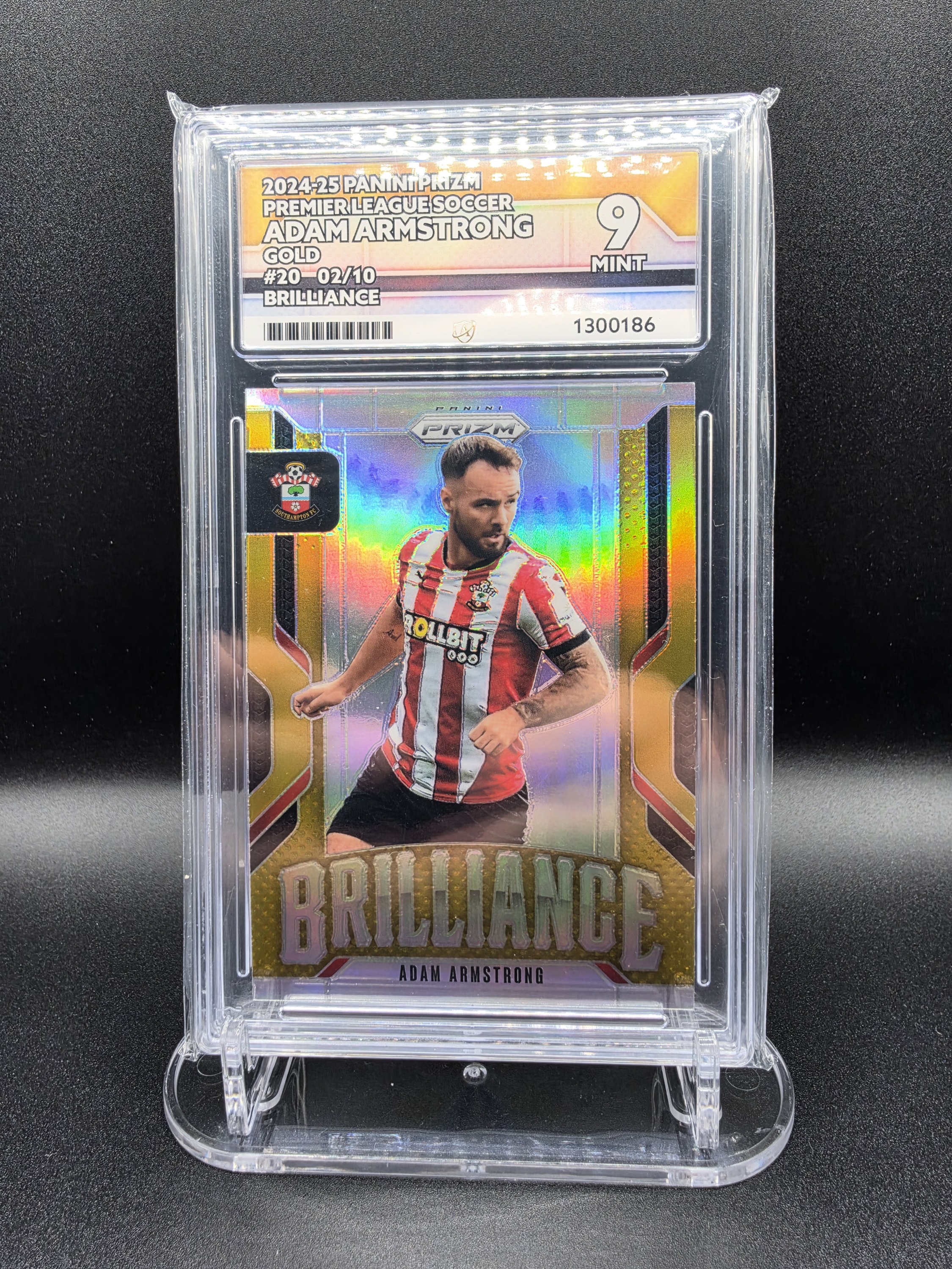 Adam Armstrong Panini Prizm Gold /10